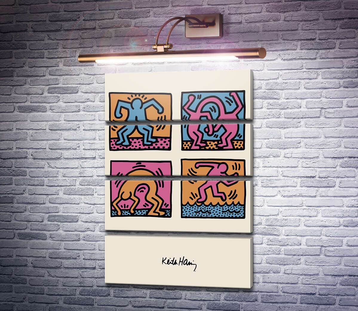 Модульна картина Чоловічки. Вправи. (Модуль №22) Кіт Харінг (Keith Haring) Модульна картина Чоловічки. Вправи. (Модуль №22) Кіт Харінг (Keith Haring)