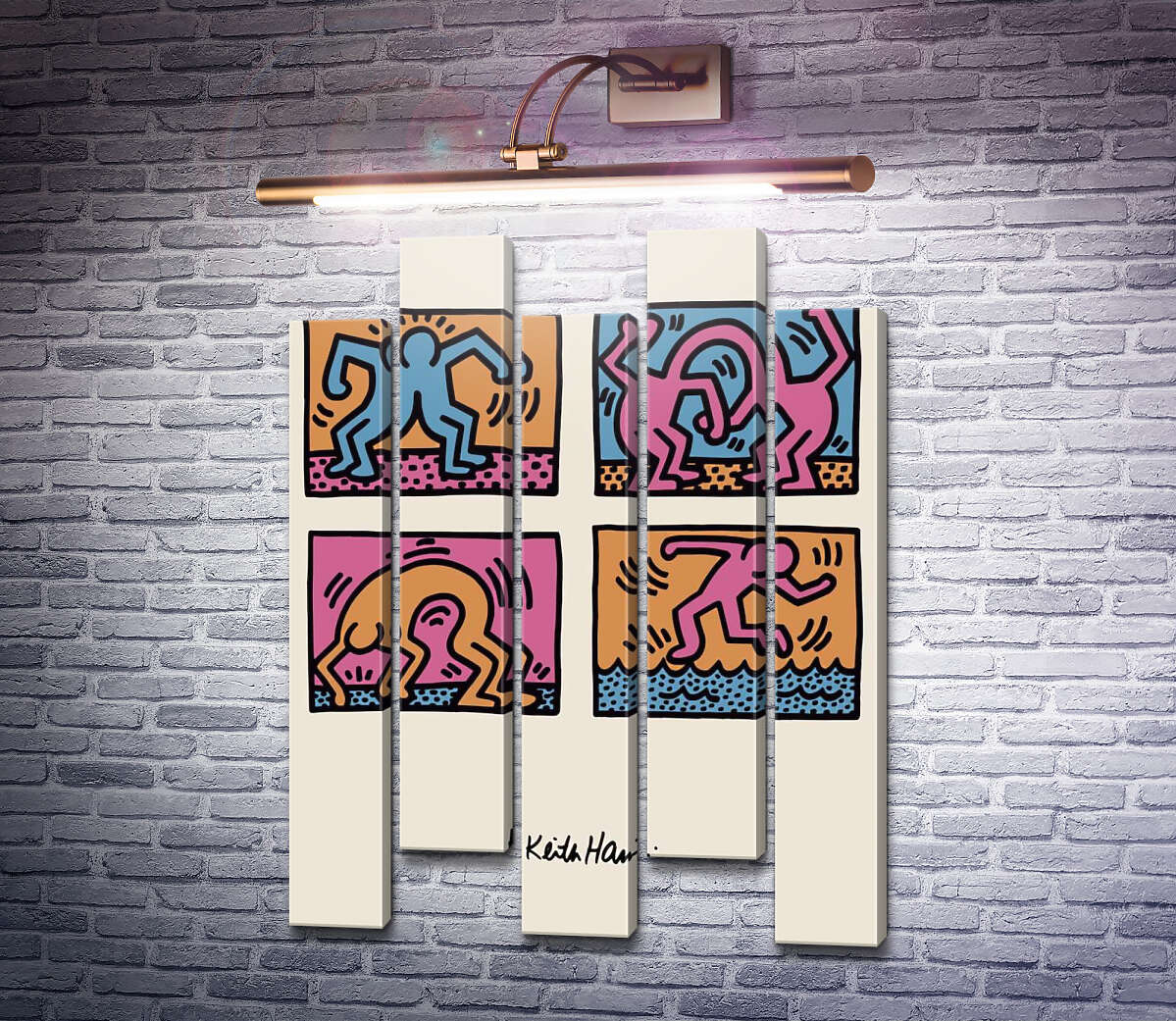 Модульна картина Чоловічки. Вправи. (Модуль №30) Кіт Харінг (Keith Haring) Модульна картина Чоловічки. Вправи. (Модуль №30) Кіт Харінг (Keith Haring)