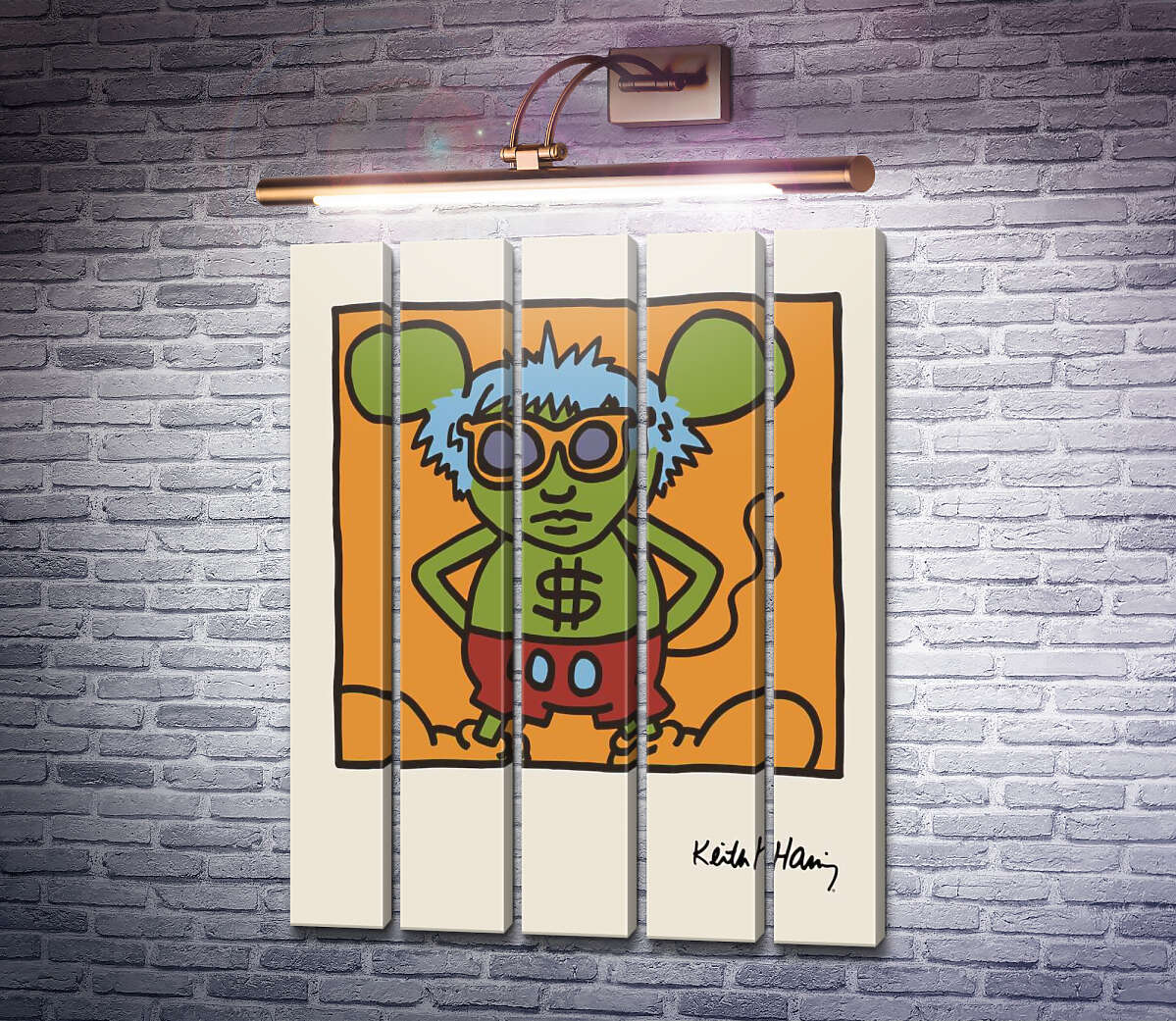 Модульная картина Энди Маус (Модуль №26) Кит Харинг (Keith Haring) Модульная картина Энди Маус (Модуль №26) Кит Харинг (Keith Haring)