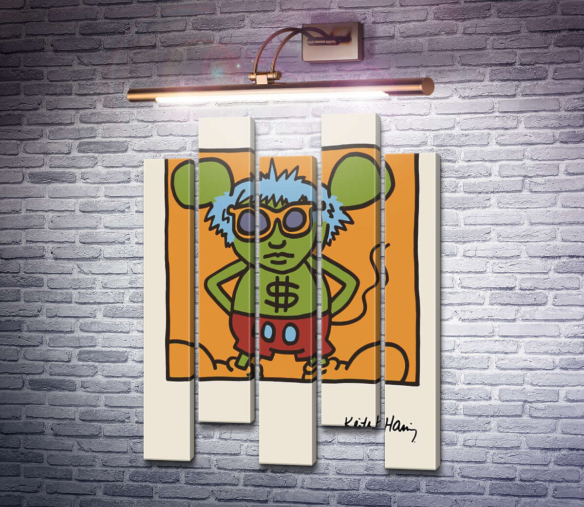 Модульная картина Энди Маус (Модуль №30) Кит Харинг (Keith Haring) Модульная картина Энди Маус (Модуль №30) Кит Харинг (Keith Haring)
