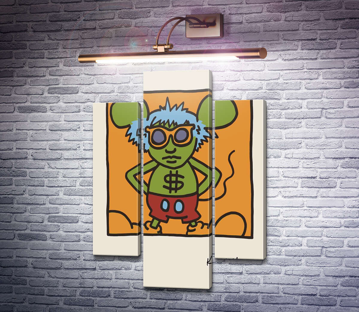 Модульна картина Енді Маус (Модуль №10) Кіт Харінг (Keith Haring) Модульна картина Енді Маус (Модуль №10) Кіт Харінг (Keith Haring)