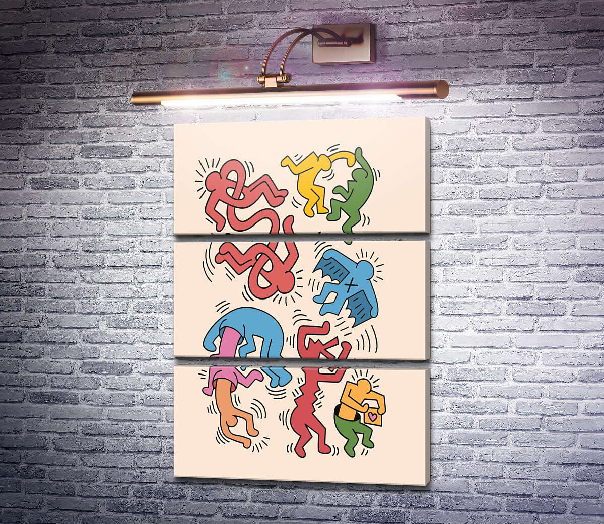 Модульная картина Движение (Модуль №15) Кит Харинг (Keith Haring) Модульная картина Движение (Модуль №15) Кит Харинг (Keith Haring)