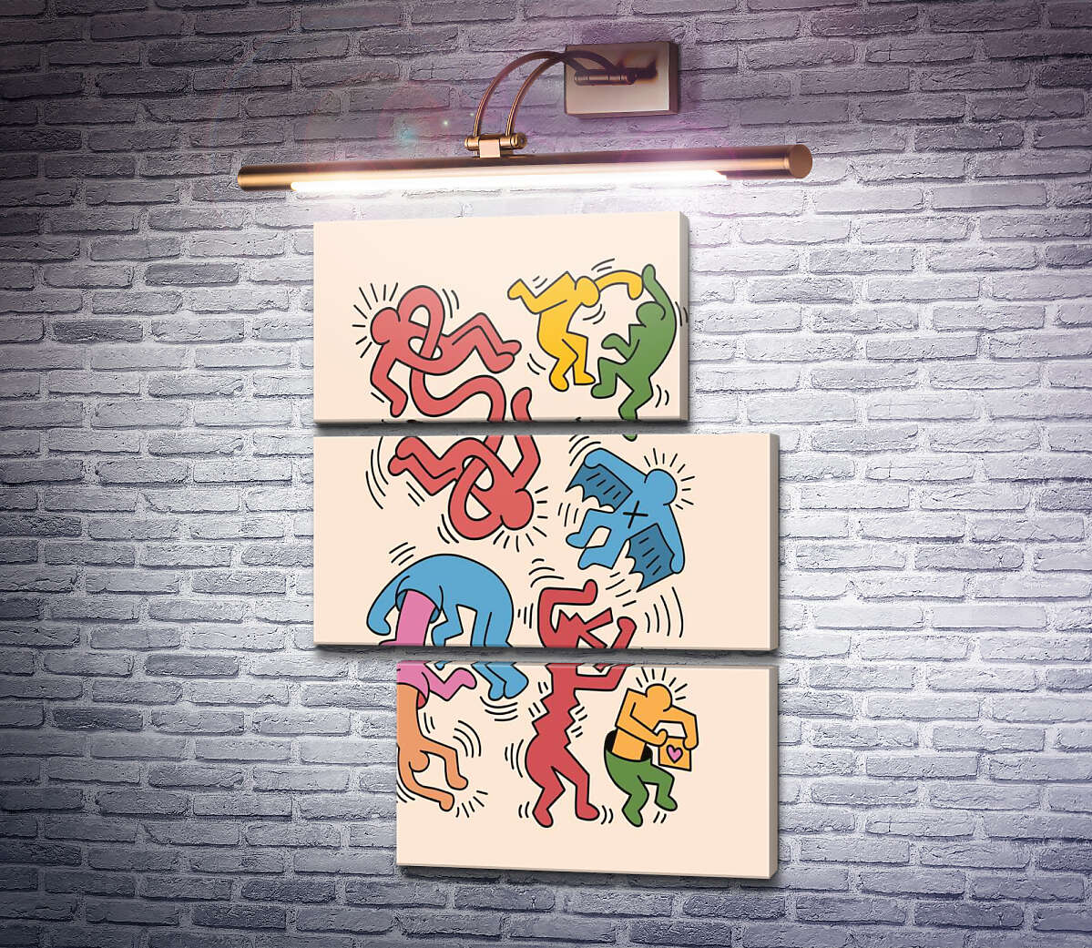 Модульная картина Движение (Модуль №16) Кит Харинг (Keith Haring) Модульная картина Движение (Модуль №16) Кит Харинг (Keith Haring)