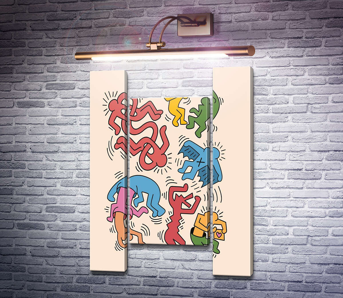 Модульна картина Рух (Модуль №11) Кіт Харінг (Keith Haring) Модульна картина Рух (Модуль №11) Кіт Харінг (Keith Haring)