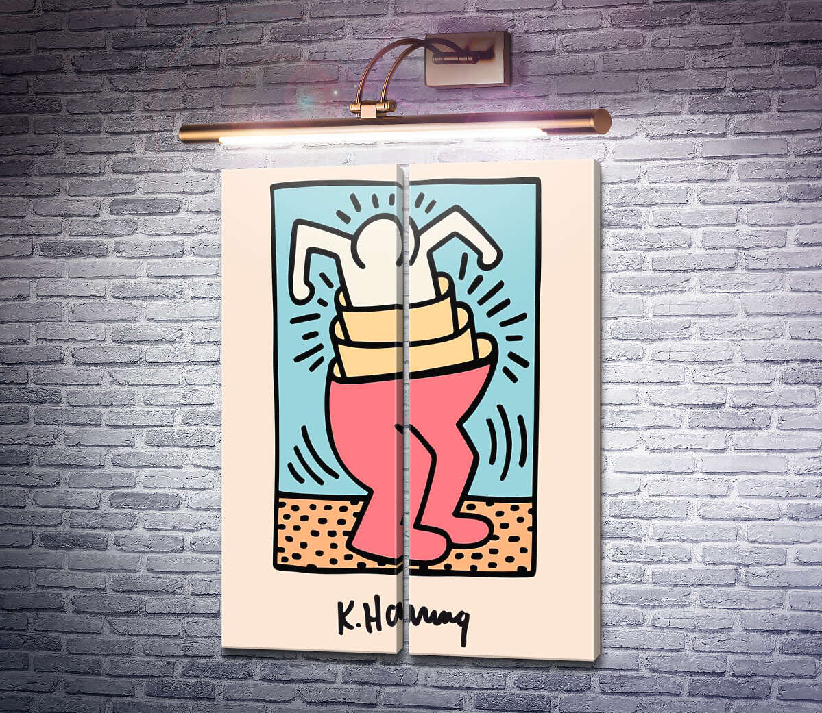 Модульна картина Вкладеність (Модуль №6) Кіт Харінг (Keith Haring) Модульна картина Вкладеність (Модуль №6) Кіт Харінг (Keith Haring)