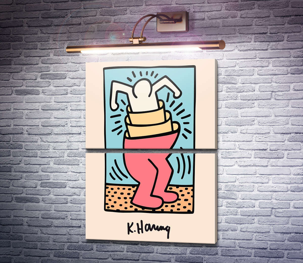 Модульная картина Вложенность (Модуль №7) Кит Харинг (Keith Haring) Модульная картина Вложенность (Модуль №7) Кит Харинг (Keith Haring)