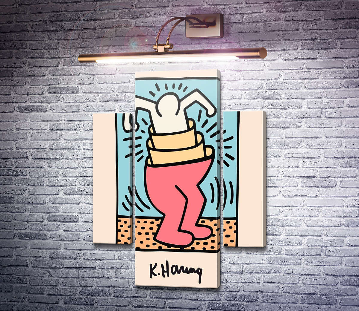 Модульная картина Вложенность (Модуль №5) Кит Харинг (Keith Haring) Модульная картина Вложенность (Модуль №5) Кит Харинг (Keith Haring)