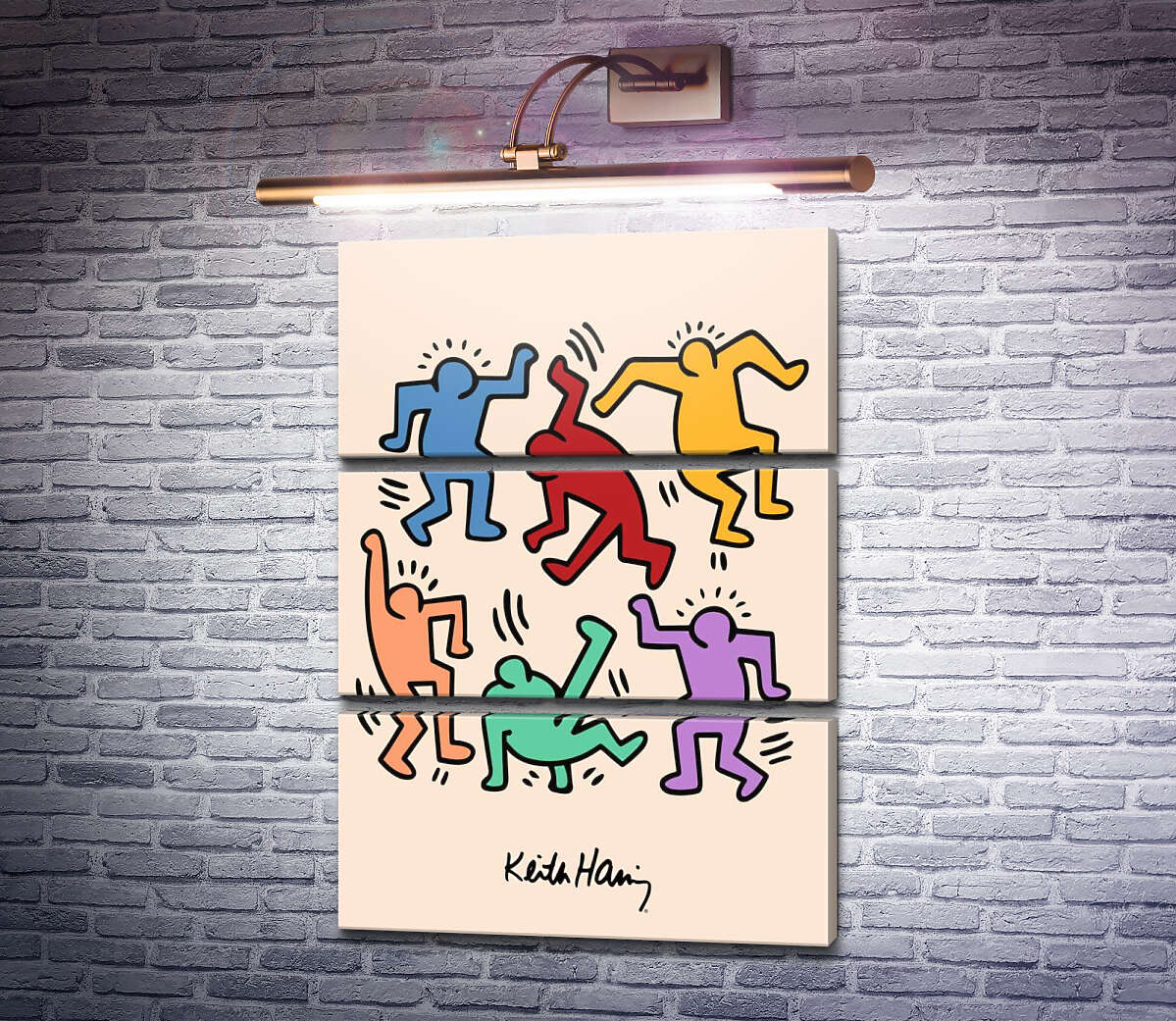 Модульна картина Танцюючі чоловічки (Модуль №15) Кіт Харінг (Keith Haring) Модульна картина Танцюючі чоловічки (Модуль №15) Кіт Харінг (Keith Haring)