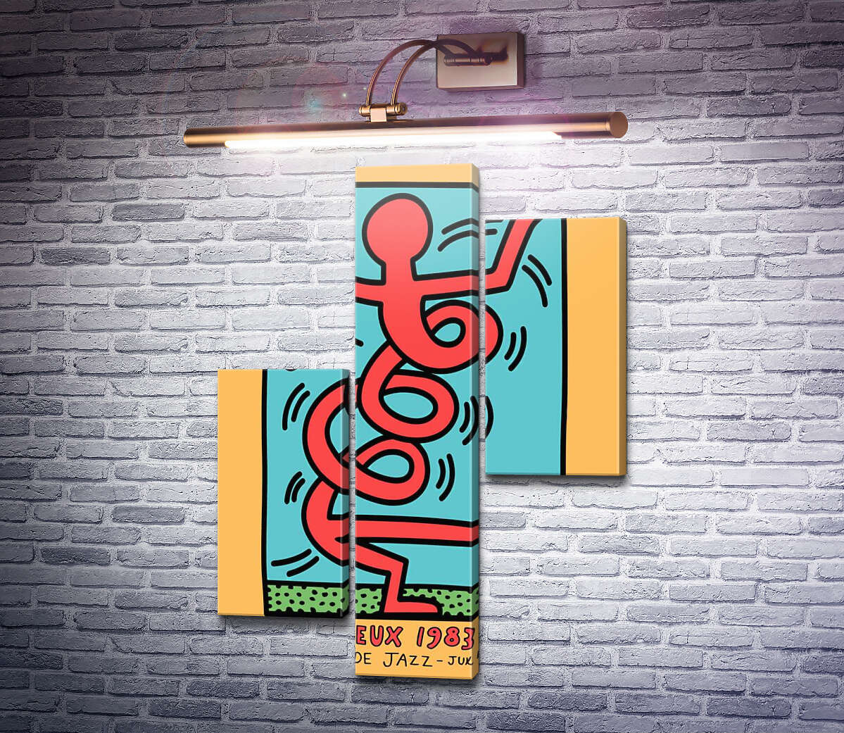 Модульна картина Людина-пружина (Модуль №12) Кіт Харінг (Keith Haring) Модульна картина Людина-пружина (Модуль №12) Кіт Харінг (Keith Haring)