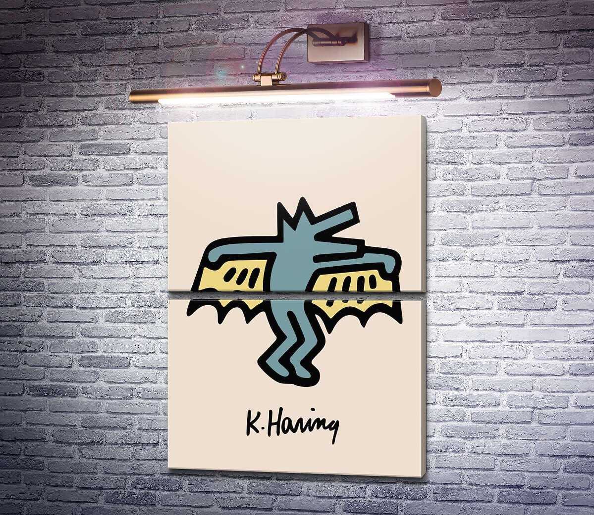 Модульна картина Вовк із крилами (Модуль №7) Кіт Харінг (Keith Haring) Модульна картина Вовк із крилами (Модуль №7) Кіт Харінг (Keith Haring)