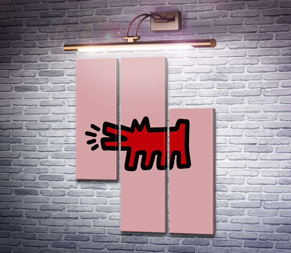 Модульна картина Злий червоний вовк (Модуль №13) Кіт Харінг (Keith Haring) Модульна картина Злий червоний вовк (Модуль №13) Кіт Харінг (Keith Haring)