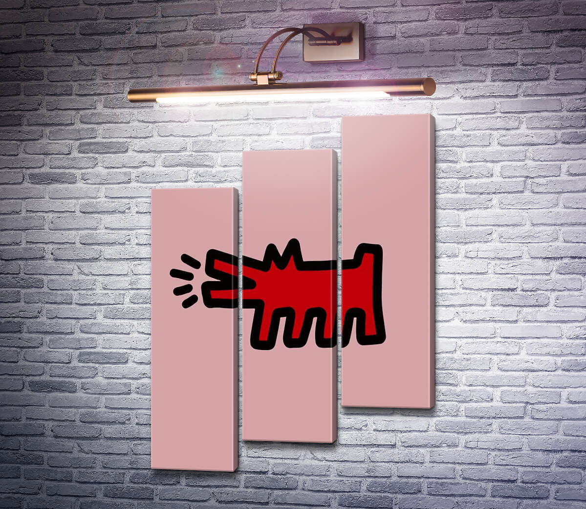 Модульна картина Злий червоний вовк (Модуль №14) Кіт Харінг (Keith Haring) Модульна картина Злий червоний вовк (Модуль №14) Кіт Харінг (Keith Haring)