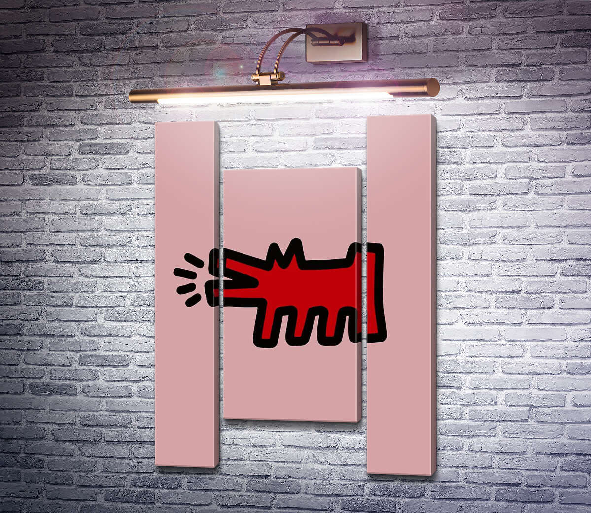 Модульна картина Злий червоний вовк (Модуль №11) Кіт Харінг (Keith Haring) Модульна картина Злий червоний вовк (Модуль №11) Кіт Харінг (Keith Haring)