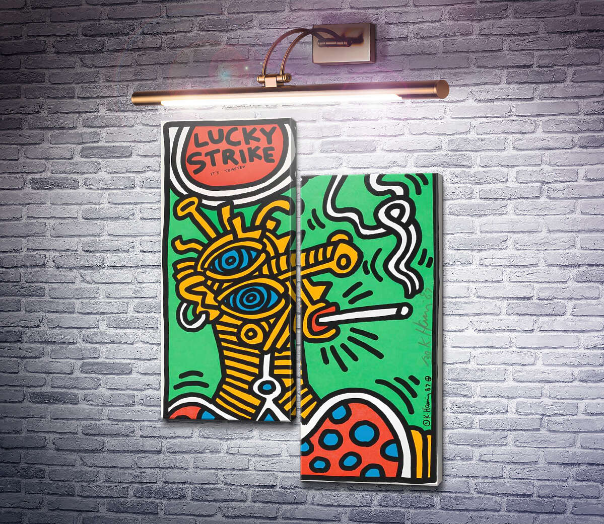 Модульная картина Курение вредно (Модуль №9) Кит Харинг (Keith Haring) Модульная картина Курение вредно (Модуль №9) Кит Харинг (Keith Haring)