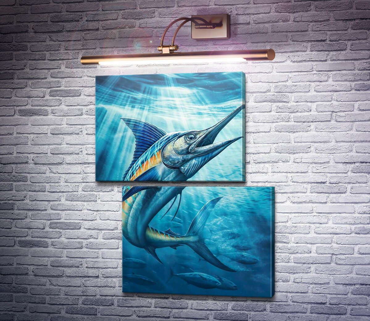 Модульна картина Марлін у променях сонця (Модуль №8) Джоель Дженсен