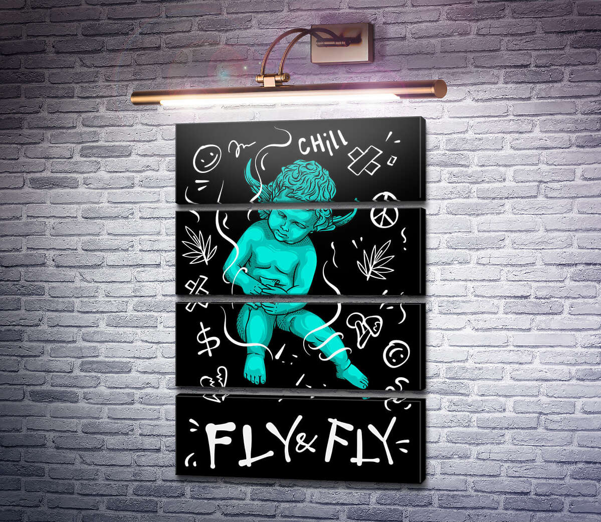 Модульна картина Урбан ангел Fly&Fly (Модуль №22) Модульна картина Урбан ангел Fly&Fly (Модуль №22)