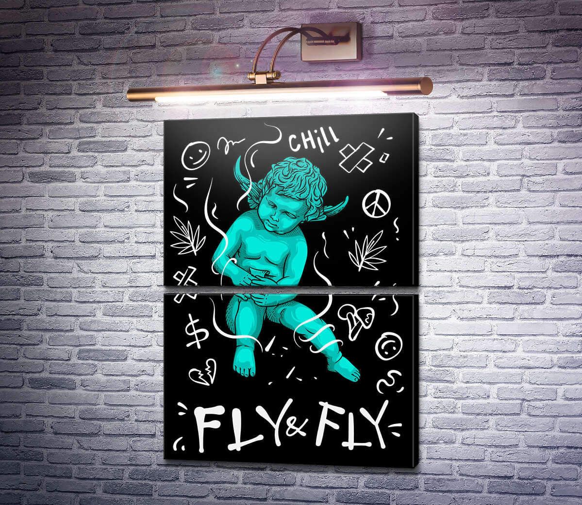 Модульна картина Урбан ангел Fly&Fly (Модуль №7) Модульна картина Урбан ангел Fly&Fly (Модуль №7)