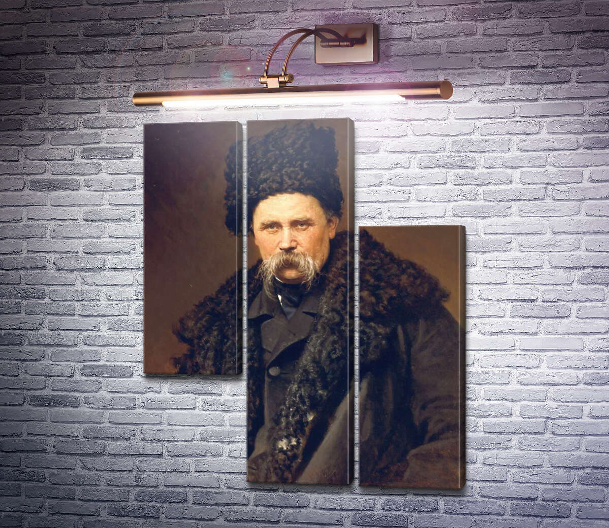 Модульная картина Портрет Тараса Григорьевича Шевченко (Модуль №13) Модульная картина Портрет Тараса Григорьевича Шевченко (Модуль №13)