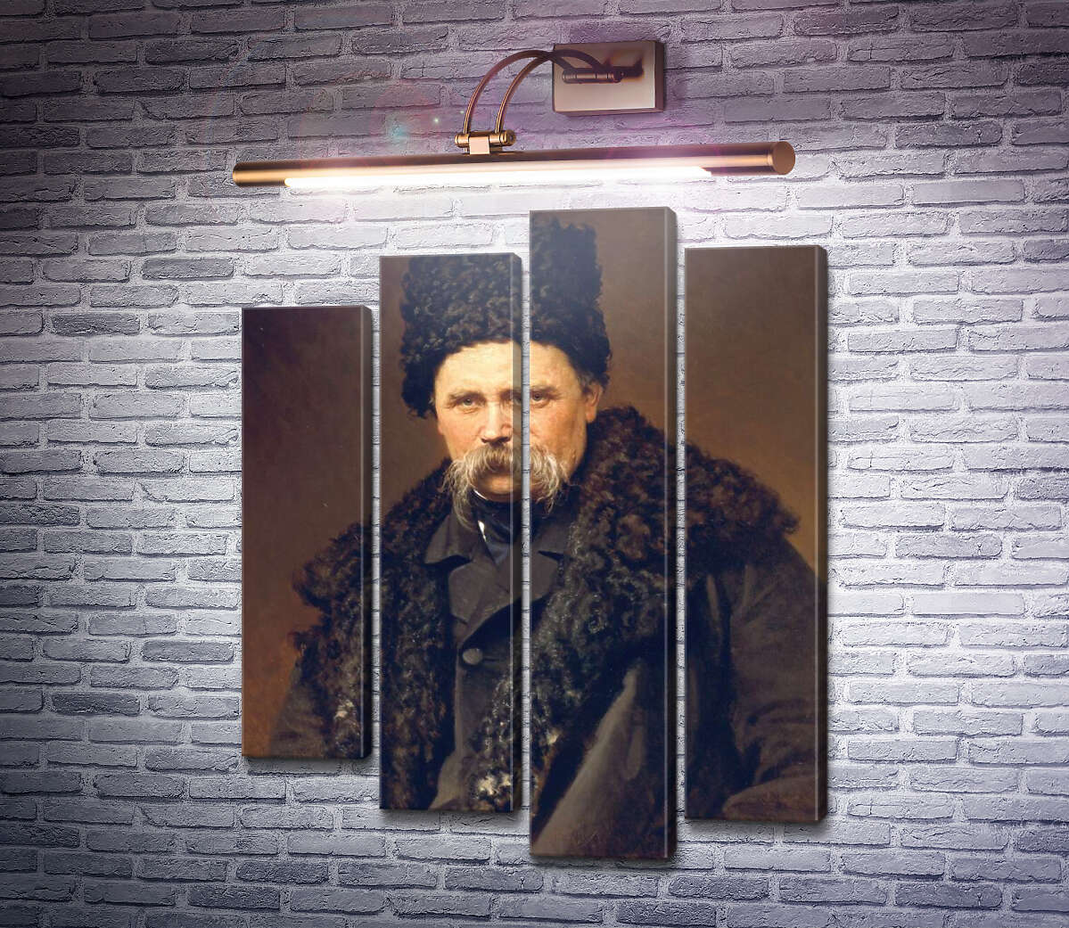 Модульна картина Портрет Тараса Григоровича Шевченка (Модуль №3) Модульна картина Портрет Тараса Григоровича Шевченка (Модуль №3)