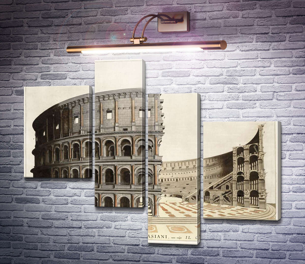 Модульна картина Будова римського Колізею (Colosseum) в розрізі (Модуль №21)