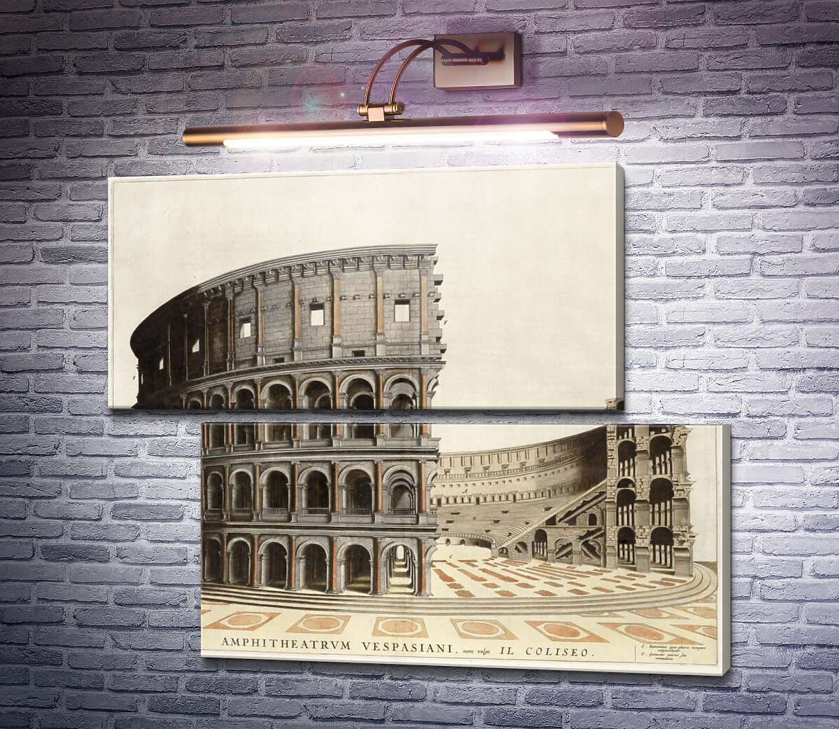 Модульна картина Будова римського Колізею (Colosseum) в розрізі (Модуль №8) Модульна картина Будова римського Колізею (Colosseum) в розрізі (Модуль №8)