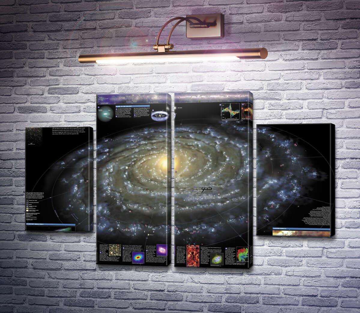 Модульная картина Карта галактики Млечный Путь (Milky Way) (Модуль №20) Модульная картина Карта галактики Млечный Путь (Milky Way) (Модуль №20)