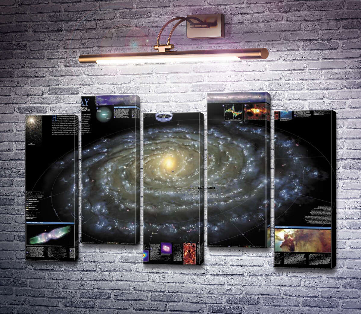 Модульная картина Карта галактики Млечный Путь (Milky Way) (Модуль №30) Модульная картина Карта галактики Млечный Путь (Milky Way) (Модуль №30)